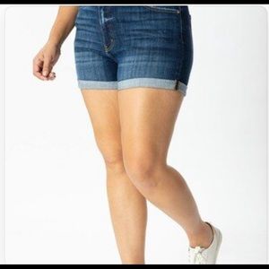 KanCan High Rise Shorts W/Double Fold Hem KC7326D-P